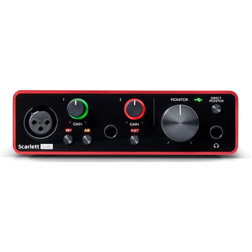 Внешняя звуковая карта Focusrite Scarlett Solo 3rd Gen колковый механизм для бас гитары solo qn 58l