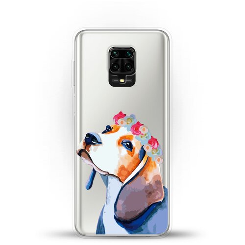 фото Силиконовый чехол бигль на xiaomi redmi note 9 pro andy & paul