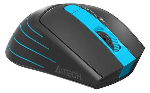 Мышь A4Tech Fstyler FG30 оптическая беспроводная серыйсиний 162000₽