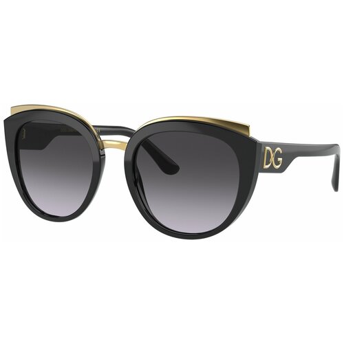 Солнцезащитные очки DOLCE & GABBANA, черный, серый солнцезащитные очки crasher 49 electric цвет gloss black black gradient