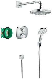 Душевой комплект hansgrohe Croma Select E / Ecostat E 27294000, хром хром