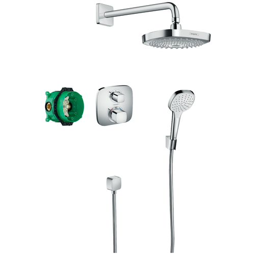 Душевой комплект hansgrohe Croma Select E / Ecostat E 27294000, хром хром 1250 мм термостат hansgrohe ecostat e 15708000