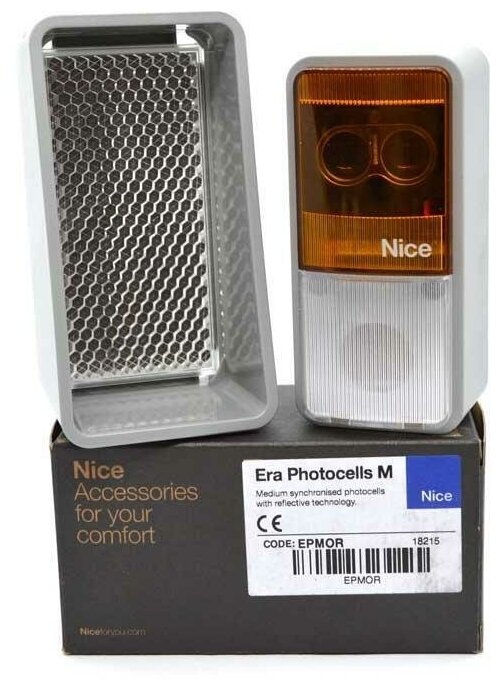 Фотоэлементы с зеркально-линзовым объективом NICE EPMOR беспроводные
