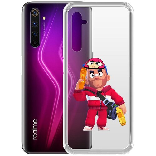 фото Чехол-накладка clear case brawl stars-красавчик кольт для realme 6 pro krutoff group