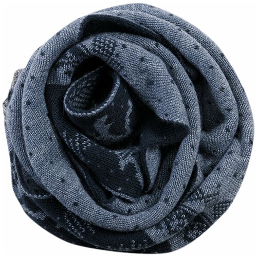 фото Шарф finn flare w19-42129 синий/серый