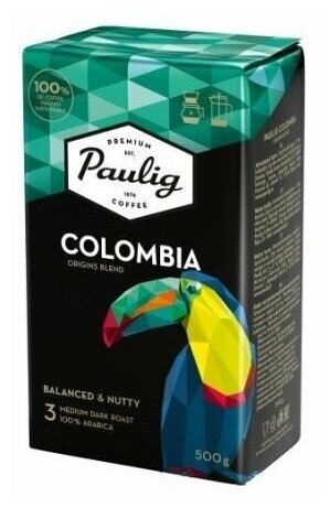 Кофе молотый Paulig Colombia, 500 гр - фотография № 2