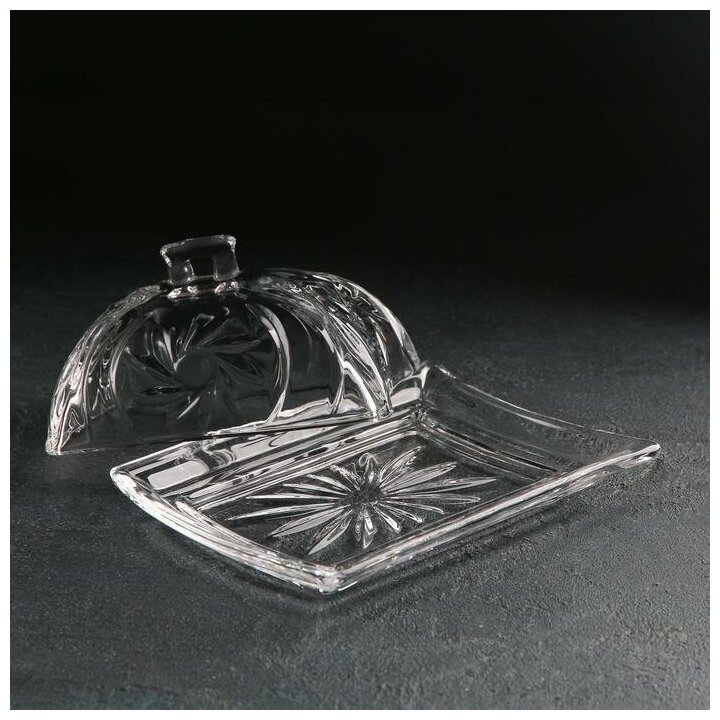 Маслёнка стеклянная «Венеция», 17×12 см - фотография № 7