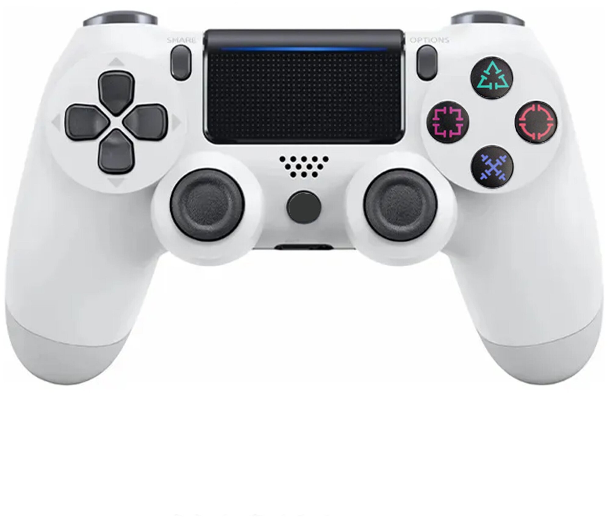 Беспроводной / Bluetooth / Геймпад для PlayStation 4 белый / PS4 / Блютуз - Джойстик