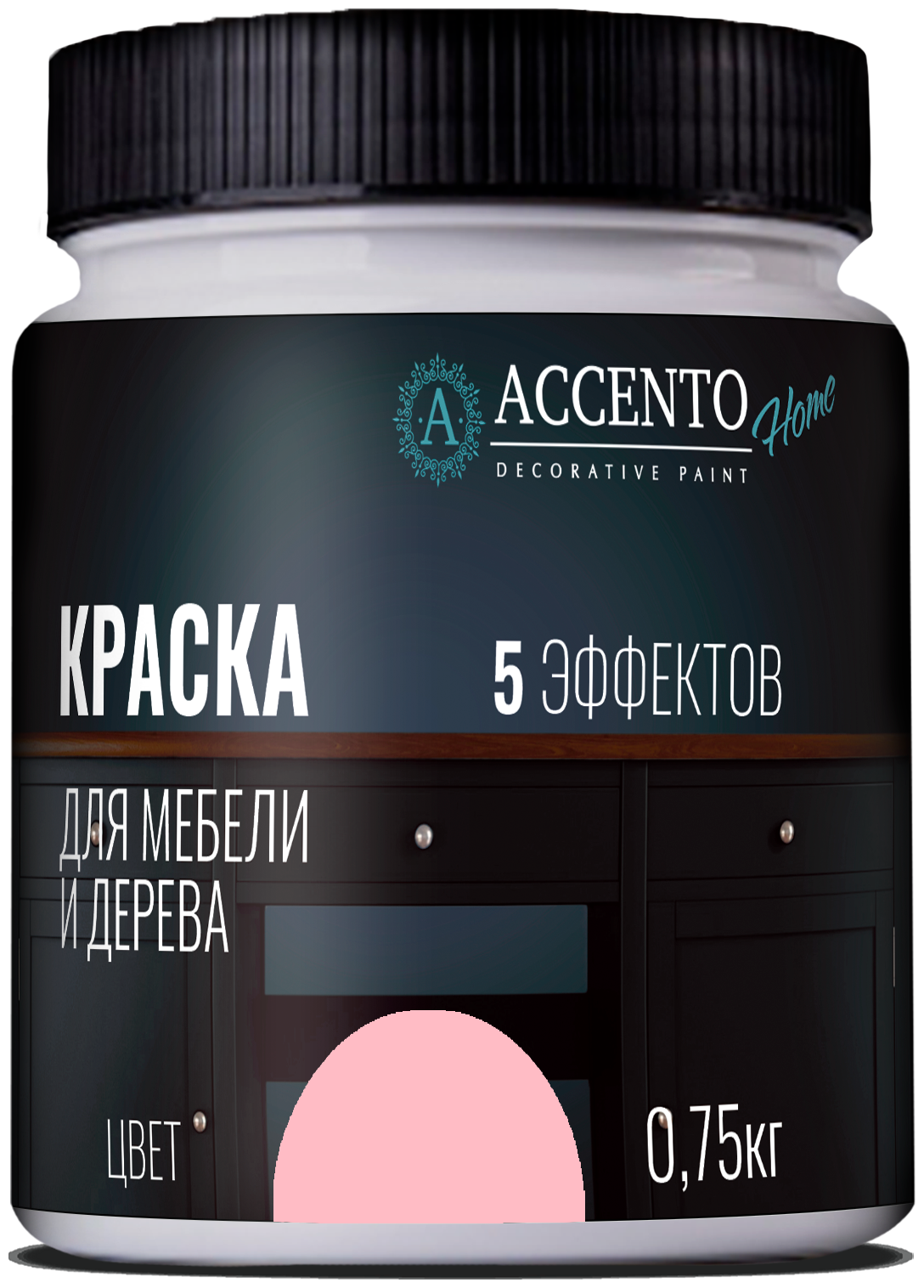 Краска акриловая AccentO Home для мебели и дерева