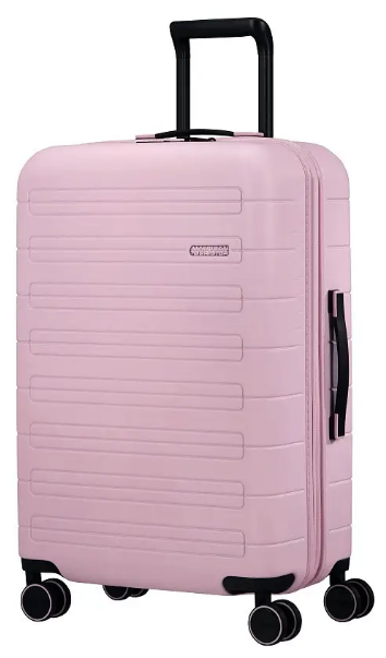 Чемодан American Tourister, 73 л, размер M+, розовый