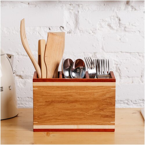 Подставка органайзер для столовых приборов, для кухонной утвари Rokk, 23х11х15,5 см, 1 шт.