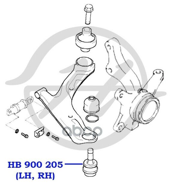 HANSE HB900205 Опора шар.ниж.