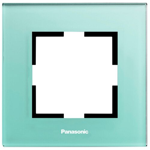 Рамка Panasonic Karre Plus (WKTF08013GG-RU) декоративная 1x стекло зеленый (упак.:1шт)
