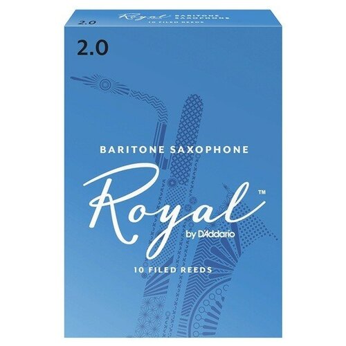 Rico RLB1020 трости для баритон-саксофона, Royal (2), 10 шт. в пачке