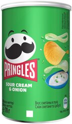 Чипсы Pringles картофельные Sour Cream & Onion, 70 г