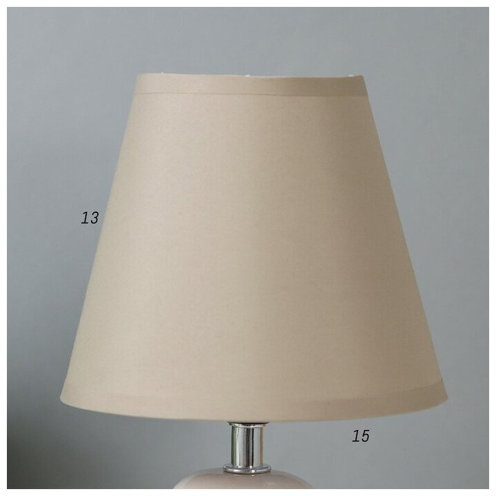 Настольная лампа 16878/1GR E14 40Вт серый 16х16х25 см 7422104
