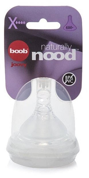 Naturally Nood Nipple X-Cut 6 мес+ 2 шт.