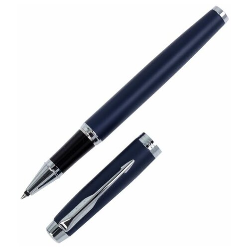 Parker Ручка роллер Parker IM Core Matte Blue CT F, корпус синий матовый/ хром, чёрные чернила