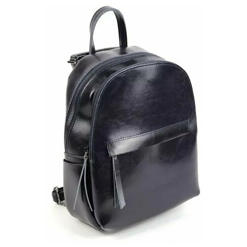 фото Женский кожаный рюкзак 337 блу (103545) fuzi house