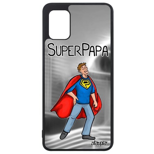 фото Ударопрочный чехол на мобильный // samsung galaxy a31 // "суперпапа" папа комикс, utaupia, серый