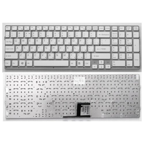 Клавиатура для ноутбука Sony Vaio VPC-EC1S1RBJ белая без рамки 177000₽