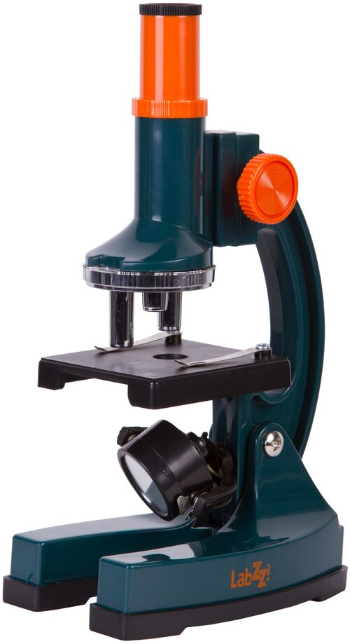 Микроскоп LEVENHUK LabZZ M2 синий/оранжевый/черный