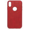 Чехол для iPhone XR кожаный Puloka Curved Line - Красный - изображение