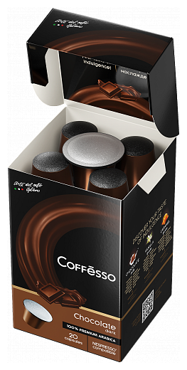 Кофе Coffesso "Dark Chocolate" капсула 100 гр, 20 шт по 5 гр - фотография № 3