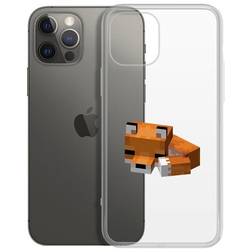 Чехол-накладка Krutoff Clear Case Спящий Лисенок для iPhone 12 Pro Max чехол накладка krutoff clear case спящий лисенок для vivo y31