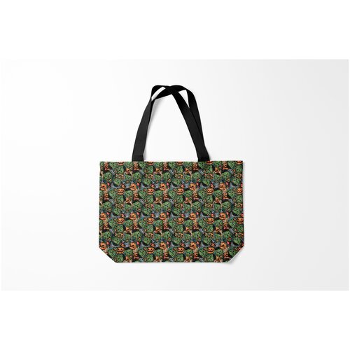 фото Сумка-шоппер / 46х35 см / праздники / хэллоуин мертвецы burnettie