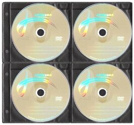 Конверт для CD на 8 компакт-дисков CD-DVD чёрный - 100шт.