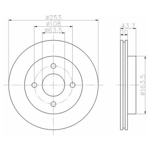 фото Тормозной диск задний textar 92063603 для ford cougar, mondeo i, ii, scorpio ii