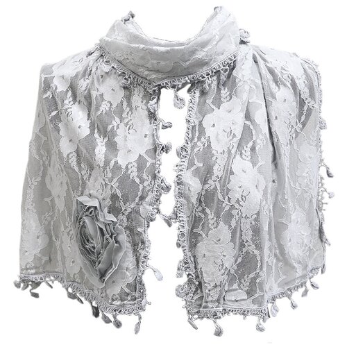 фото Шарф crystel eden,180х40 см, серый