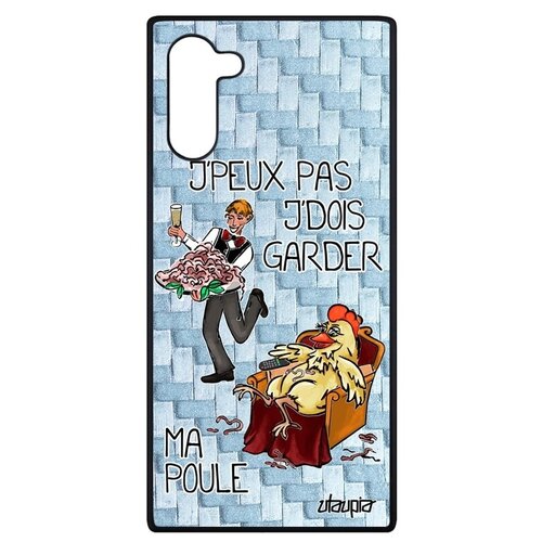 фото Чехол на телефон // samsung galaxy note 10 // "не могу - у меня курица!" крутой комикс, utaupia, голубой