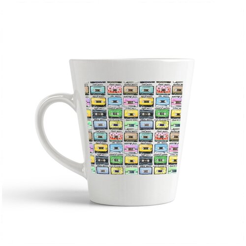 фото Кружка-латте coolpodarok "графика. кассеты3"