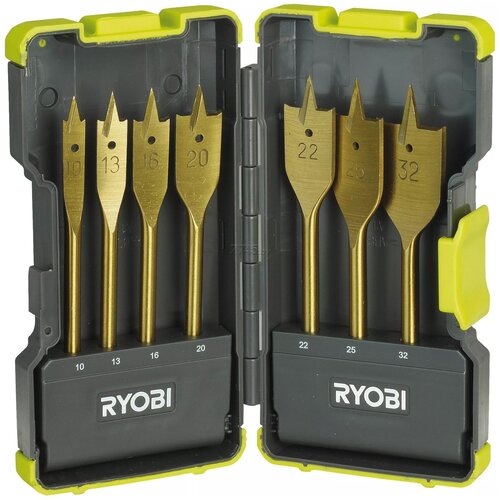 Сверло перовое, по дереву RYOBI RAK07SB 5132002252, 7 шт. 10 x 250 мм