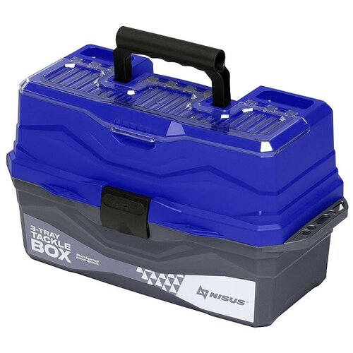 коробка для приманок taumann tackle box tb 2 Ящик для снастей Tackle Box трехполочный синий (N-TB-3-B) NISUS