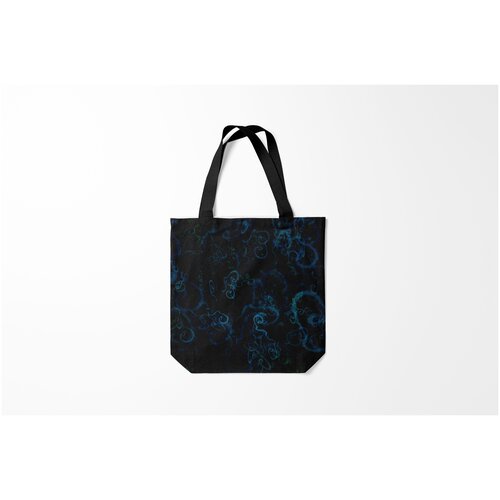 фото Сумка-шоппер / 40х40 см / тренды / абстракция фигуры из дыма burnettie