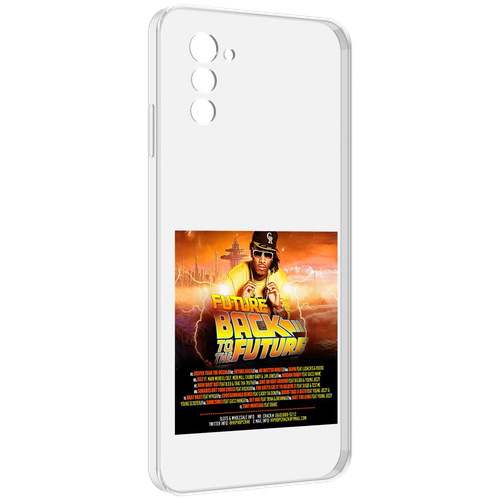 Чехол MyPads Future - Back To The Future для UleFone Note 12 / Note 12P задняя-панель-накладка-бампер