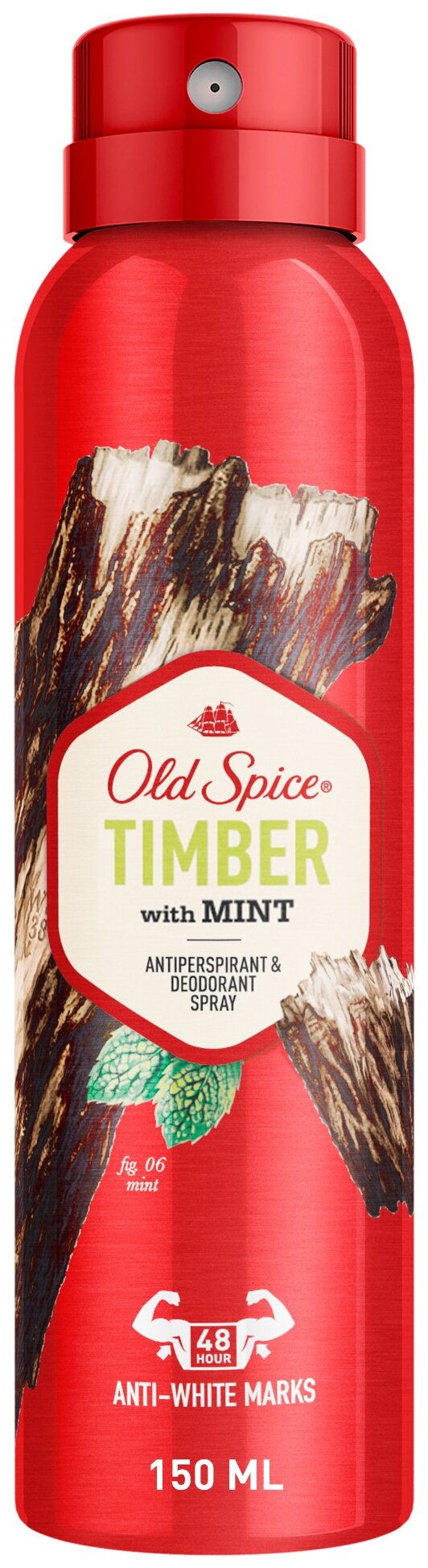 Old Spice Дезодорант-антиперспирант спрей Timber 150 мл 1 шт. 150 мл
