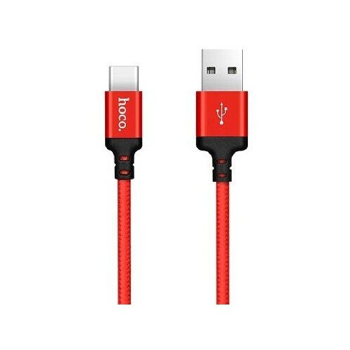 Наушники Hoco X14 USB m-Type-C m 10м 20A силикон красный 755₽