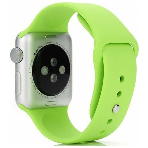 Ремешок силиконовый для Apple Watch 40мм, зеленый