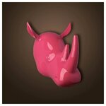 Голова носорога Roomers Furniture pink, М-4004-P - изображение