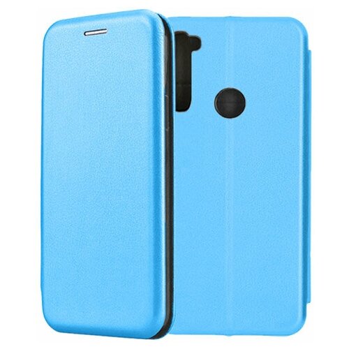 фото Чехол-книжка fashion case для xiaomi redmi note 8 голубой