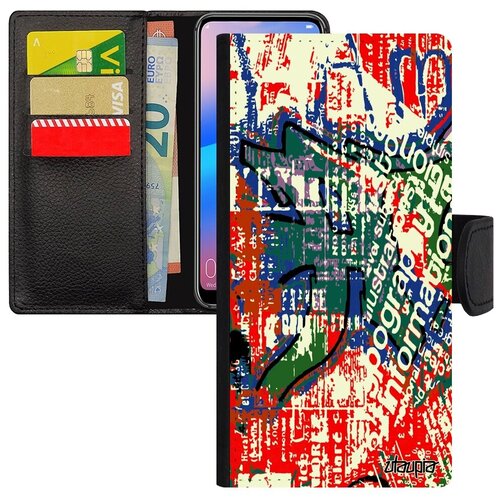 фото Дизайнерский чехол-книжка для мобильного // huawei p30 lite // "стрит-арт" печатный граффити, utaupia, цветной