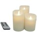 Peha Набор восковых светодиодных свечей с имитацией пламени Magic Flame 11-15 см, 3 шт, с пультом, кремовые, на батарейках MB-20114