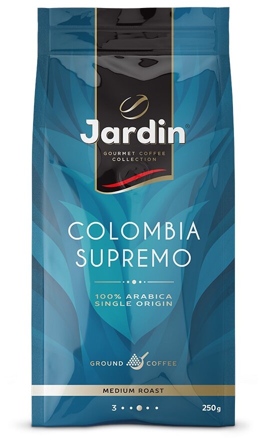 Кофе молотый Jardin Colombia Supremo средней обжарки, 250 г