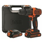 Аккумуляторная ударная дрель-шуруповерт (18.0 В, 1.5 А·ч, Li-Ion, 2 АКБ) BLACK+DECKER BDCHD18KB-XK - изображение