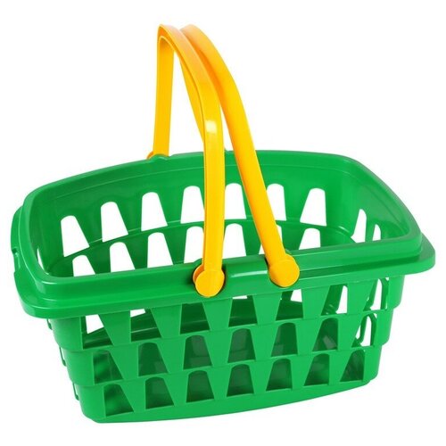 фото Корзина для игрушек детская зеленая технок / корзинка для игрушек / корзинка детская / корзинка для супермаркета детская