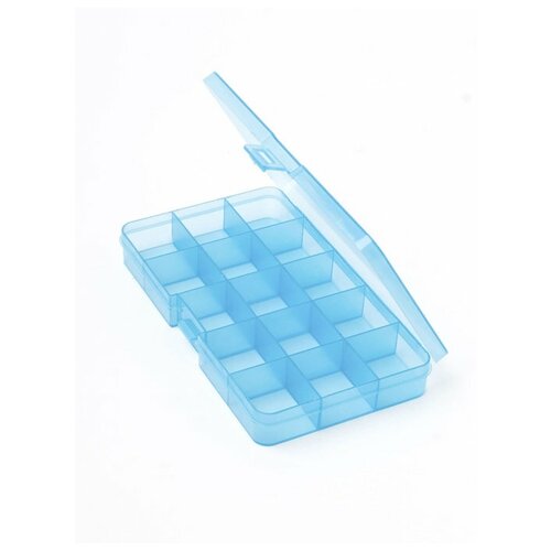 Коробка для швейных принадлежностей, OM-042, Гамма, голубой, прозрачный
